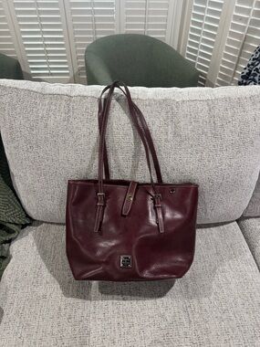 Dooney & Bourke Florentine Dover in rich burgundy